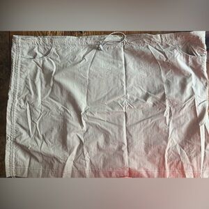 Beige Drawstring Skirt